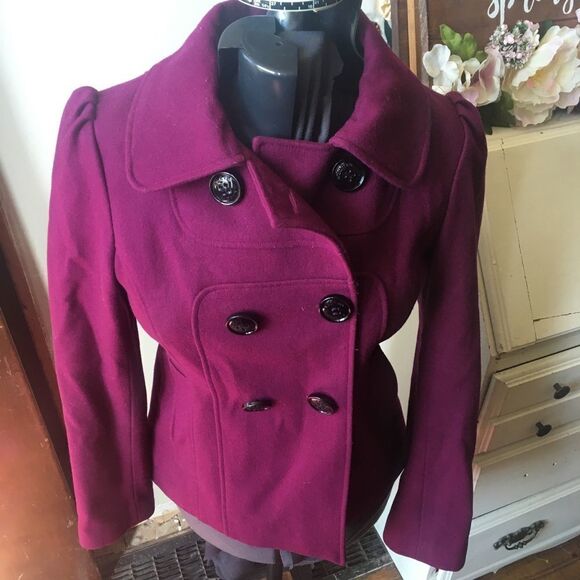 Steve Madden double breasted lined wool coat - Picture 1 of 3